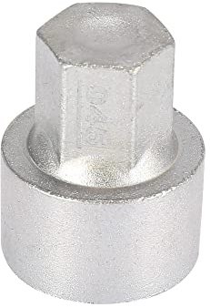 X AUTOHAUX Radmuttern-Schraubenschlüssel Für BMW 3 Serie 1pc | Silberton, Metall, Maße 3,6x2,9 Cm, ID 2,5 Cm, Für BMW 5/7 Serie, Diebstahlschutz