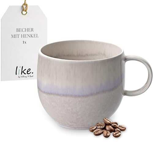 like. by Villeroy & Boch Perlemor Sand Mug with Handle 12.5 x 9.5 x 8.5 cm