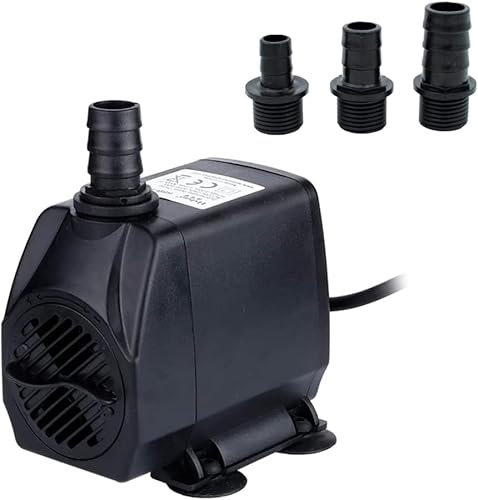 Bomba de Agua para Acuario, Pecera, Estanque o Fuentes, Regulador de Potencia, Bajo Consumo (25, Vatios)