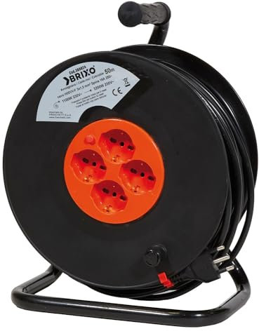 Brixo - Carrete de cable de 50 metros