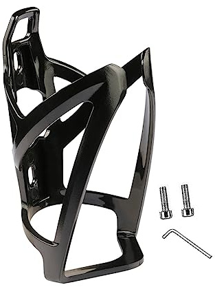 Dickly Portaborraccia per Bicicletta,Cup Holder Bike Universale,Portaborraccia MTB Resistente,Porta Borracce con Viti e Chiave Inglese,Portabottiglie per Bici da Strada,Mountain Bike Montagna, Nero