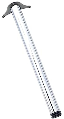 durante® TFD23 Tischbein höhenverstellbar Chrom poliert 1100 mm | Metall Durchmesser 60 mm, inkl. Montagematerial, Möbelfüße, für Arbeitsplatten und Theken