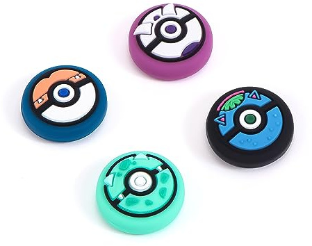 DLseego Joystick Kappen Kompatibel mit Switch Joy Con Grip Thumb Grip Cap Switch Lite OLED Zubehör Thumb Grips 4 Stück Silikon Thumb Grip Analog Stick Cover(Grün und Schwarz)