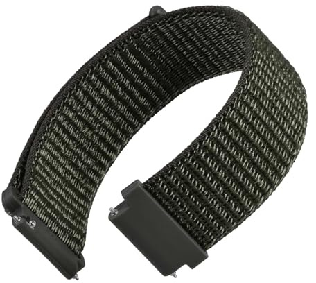 WOCCI Justerbara klockarmband i nylon för män och kvinnor, krok och ögla, snabbfrigöring, ersättningssportband 18 mm, 20 mm, 22 mm, 24mm, Klassisk