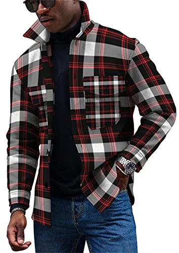 KONG JIMFAN Ünne Jacke Herren Männerjacken Winter Bügelfreie Hemden Herren Übergangsjacke Daunenjacke Imprägnierspray Jacke Herren Jacke Winter Jacken Oberhemden Übergangsjacke Herrn(Brown,3XL)