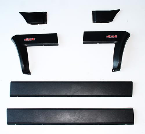 SERIE KIT MODANATURE LATERALI FASCE PARACOLI anteriori e posteriori Specifiche COMPATIBILI con Panda 4x4 modello 141 prodotte dal 1986 al 2003-3552326 - 14113