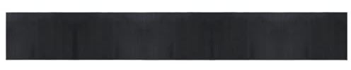 vidaXL Teppich Rechteckig Schwarz 70x500 cm Bambus