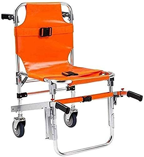 Treppen-Outdoor-Komfortabler mobiler Rollstuhl-Verdrängungs-Maschine - Leichter und faltbarer Rahmen Aluminium-Treppenstuhl Krankenwagen Feuerwehrmann Evakuierungsschiene Treppenlicht Treppensteigen