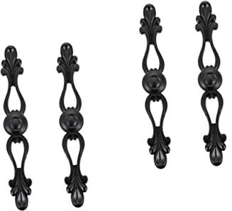 Artibetter 4stücke Europäische Stil Knöpfe Antik Schwarze Schrankgriffe Vintage Möbelbeschläge Für Küchenschränke Kleiderschränke Kommoden Und Türen