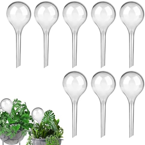 Hsyadazi Irrigation Balls, Small Plants, Watering Balls, 13 x 5 cm, Auxiliary Device for Watering Flower Pots, Automatic Watering Device for Potted Plants, Garden Plant, Home, Indoor and Outdoor
