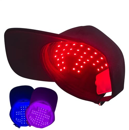 Stimule le cuir chevelu et réduit la perte de cheveux, bonnet de croissance des cheveux, chapeau LED infrarouge, favorise les cheveux plus épais, design léger, pour la prévention de l'alopécie, hommes