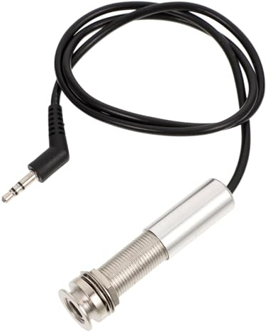600mm Gitarren Schwarz für Tonabnehmer Ersatz Stromkabel E-gitarre | 1 Stück, Metall und Kunststoff, Zubehör für Tonabnehmer, zur Stromversorgung, Kompakte Länge 600mm Zufällige Farbe