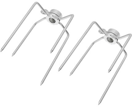 TOYANDONA 2pièces Fourchettes Pour Dinde Barbecue Poulet Et Viande Grillée Lot De Fixation à Quatre Griffes Conception Incisive Et Soignée