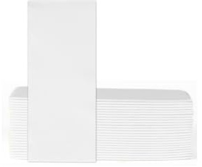 VelaHub Soft Point 50 Servietten, 1/8 Falten, Hochwertige, Einwegserviette, 32x38 cm, Weiß