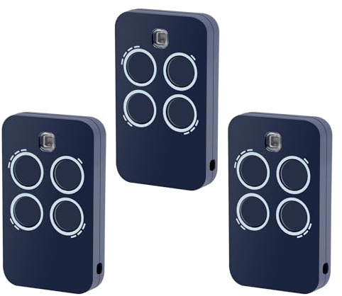 433MHz Telecomando Cancello compatibile con GENIUS, Telecomando per Garage per ECHO TX4 433 RC,ECHO TX2 433 RC,4 Canali (3 Pezzi)