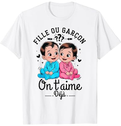 Annonce sexes bébé Original Cadeau Gender Reveal Party 2026 T-Shirt