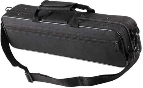 FRCOLOR Flute for Black with Ergonomic Design Canvas Case Carry Shoulder Bag and Shoulder Strap and Transport Suitable Friends and Mothers