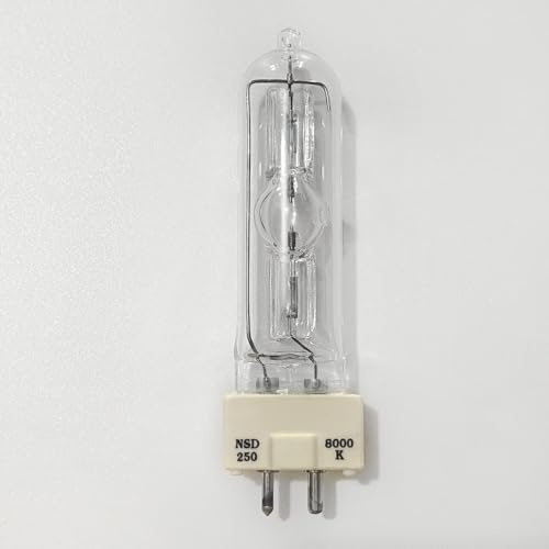 ADZJOY 1 lámpara de iluminación de escenario MSD 250/2 NSD MSD250W Watts 90V MSR Bombilla 8000K Lámpara de haluro metálico Bombilla de cuarzo for retroiluminación de discoteca