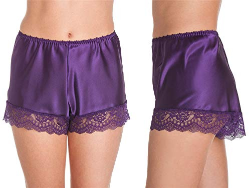 Undercover F58 Womens Luxury Satin French Knickers Purple WMS
