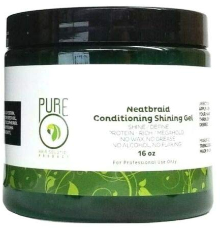 Pure O Natural Neatbraid Beauty Professional Conditioning Shining Gel 16 oz