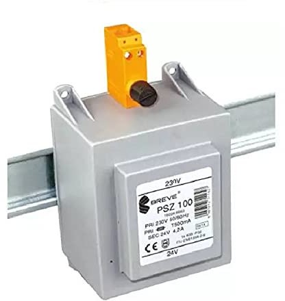 Transformador monofásico PSZ 100 230/24 V IP30 en riel DIN TH-35