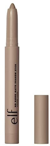 e.l.f. Cosmetics No Budge Matte Eyeshadow Stick, One-Swipe Cream Eyeshadow Stick, Long-Wear & Crease Resistant, Matte Finish, Vintage Suede