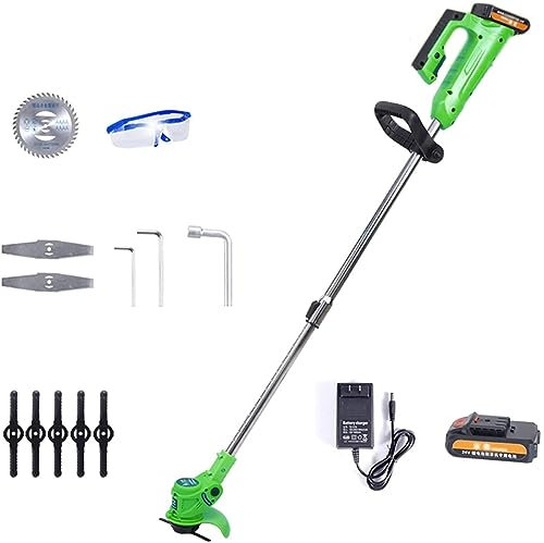 vendita di tosaerba elettrico tosaerba a spinta manualeTsaerba elettrico 21V Tosaerba rotativo elettrico a batteria portatile con impugnatura a forma di U
