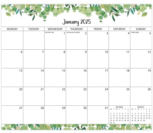 Magnetic Fridge Calendar 2025,Magnetic Calendar for Fridge from Jan 2025 to Jun 2026,18 month Fridge Calendar UK,Tracking Events and Appointments,Tear-Off Pages,8.5x11 inch