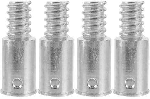 Healeved Threaded Tip Broom Handle Adapter for Mop Brush and Paint Roller Poles Compatible with Various Cleaning Tools Easy Installation Household and Commercial Use Pack of 4