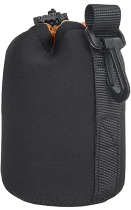 Fmzrbnih Linsfodral – mjuk neopren DSLR-linsväska, kameralins förvaringsfodral | skyddande tjock vadderad neoprenpåse, multifunktionssäkert skydd för DSLR SLR-kameralins, (10 cm, 14 cm, 18 cm, 25 cm),