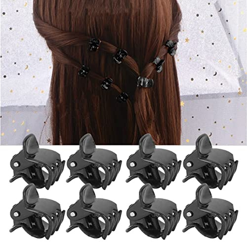 100st Black Plastic Mini Clips, Small Claws Hair Clip Clamp Hårtillbehör, Starkt Grepp, Härlig Design, Söt Utseende, Lämplig för Flickor, Baby, Kvinnor, DIY, Idealisk för Fest,