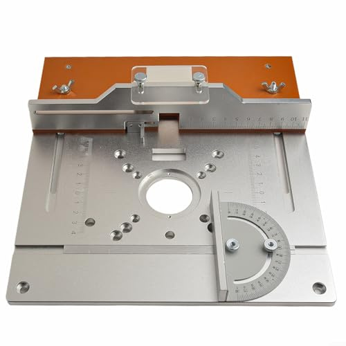 Besttoolifes Piastra per fresatrice per fresatrice – Piastra per fresatura – Tagliatrice per legno – Strumento ausiliario per incisione con calibro per mitra, sega da tavolo, banchi per la lavorazione