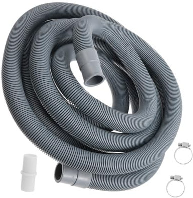 UKCOCO Raccord Extension De Tuyau De Vidange Pour Lave-linge Tuyau Flexible Pour Lave-linge Et Lave-vaisselle Avec Pinces De Sécurité