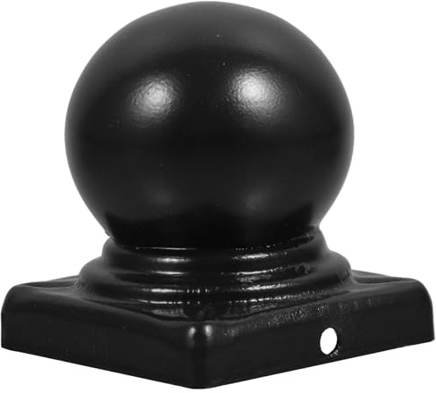 Chapeau Poteau Bois,Capuchons De Poteau 2pcs chon poteau clôture,fourniture d'embouts portail,capuchons décorations pelouse en métal,hauts de ferme d'extérieur,garde-corps maison jardin