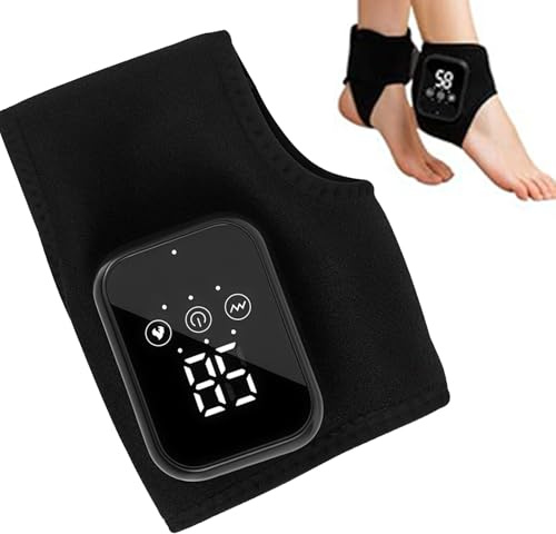 Massaggiatore Riscaldato Per Piedi Fascia Per Piedi Senza Fili | Massaggiatore Riscaldato Ricaricabile con 3 Modalità e 5 Livelli di Calore per Sollievo, Cura, Rilassamento, Comfort e Casa