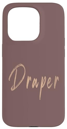 Draper Utah Design Vintage élégant Coque pour iPhone 15 Pro