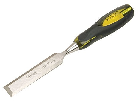 STANLEY 0-16-264 Ciseau Thru Tang 35 Mm Gamme FATMAX - Indémanchable Et Incassable - Usage Intensif - Poignée Ergonomique Bi Matière - Lame Qualité Pro En31 - Lame Traversante