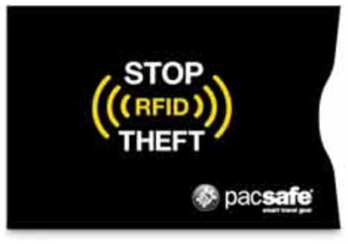 Pacsafe Kartenetui RFID-Safe RFID Sleeve 25 (2 Pack) Black schwarz