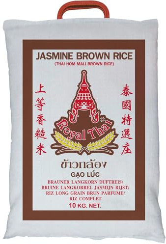 ROYAL THAI RICE - Arroz integral perfumado de grano largo - 1 X 10 KG