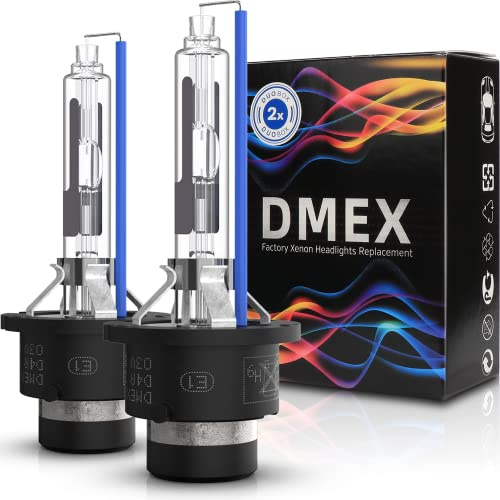 DMEX (Pair D4R 35W 6000K Xenon Headlight HID Bulbs Replacement 42406 66450 42406WX (Not fit Halogen Headlight Bulb)