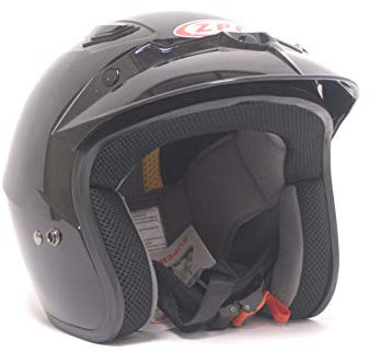 ZPF Jethelm Police Motorradhelm Motorroller Helm (XL = 61-62cm)