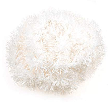 VEYLIN 10 Meters White Xmas Tinsel for Christmas Home Tree Decorations