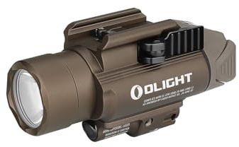 OLIGHT Baldr Pro Linterna Luz Salida 1350 Lúmenes Alcance 260 Metros y LED Blanca Recargable Baterías Incluidas IPX8 (Desierto Tan)