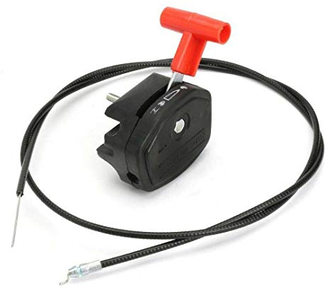 Universal 142 cm Throttle Kabel & Starter Hebel für Rasenmäher, Kabelhebel & Gaszug Steuerung für Rasenmäher