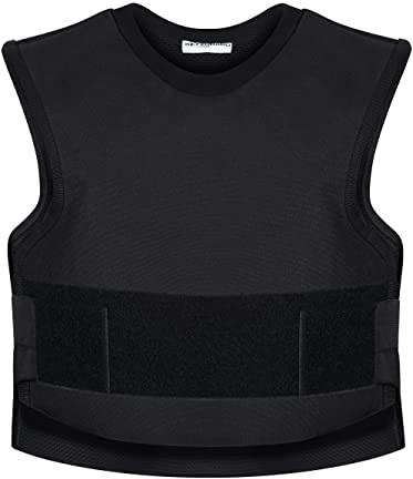 SafeGuard Clothing SCHUSSSICHERE II UND STICHFESTE WESTE ZUM ÜBERZIEHEN/UNTERZIEHEN - SCHWARZ