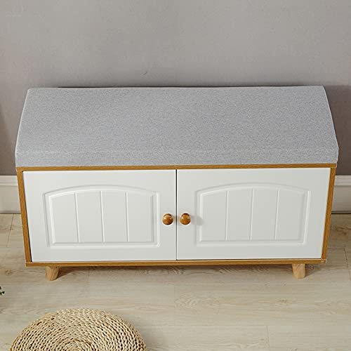 Wangle Bankkissen, 5 cm dick, für Eingangsschrank, Gartenmöbel, Bankkissen, Sofa, Couch, Esszimmer, Sitzkissen für drinnen und draußen, 70 x 35 x 5 cm, Grau