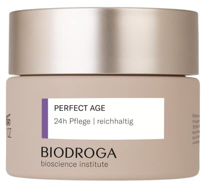 Biodroga straffende Anti Aging Hautpflege 24h Pflege reichhaltig 50 ml – Skincare Feuchtigkeitscreme Antifalten Gesichtspflege Vegan Perfect Age Bioscience Institut