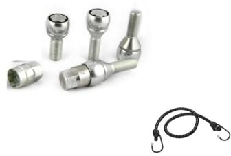 COMPATIBILE CON HYUNDAI i10 04/2008 in poi (D4/D) BULLONI ANTIFURTO PER GOMME AUTO BULLONE PER CERCHIO IN LEGA KIT 4 PERNI+2 CHIAVI