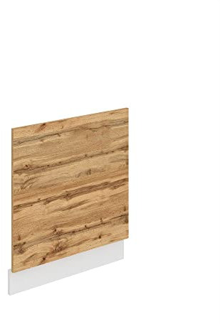 Belini Frontale Lavastoviglie PO. Frontale per Lavastoviglie Larghezza 60 cm Pannello Frontale per Lavastoviglie Senza Maniglia Rovere Wotan