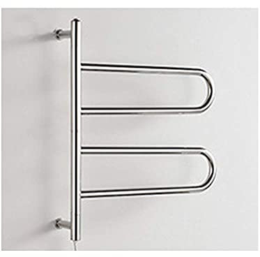 Scaldasalviette Scaldasalviette Scaldasalviette Elettrico Intelligente Fissato al Muro, Termostatico Elettrico Bagno Scaldasalviette Radiatore 605 * 560 * 120 Mm 55 W Cromo, Acciaio Inossidabile
